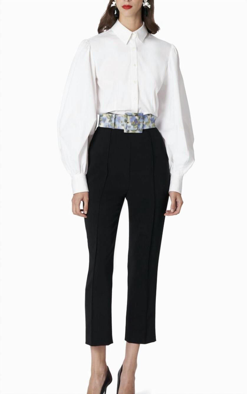 NEW CAROLINA HERRERA high wasted skinny pants in black
